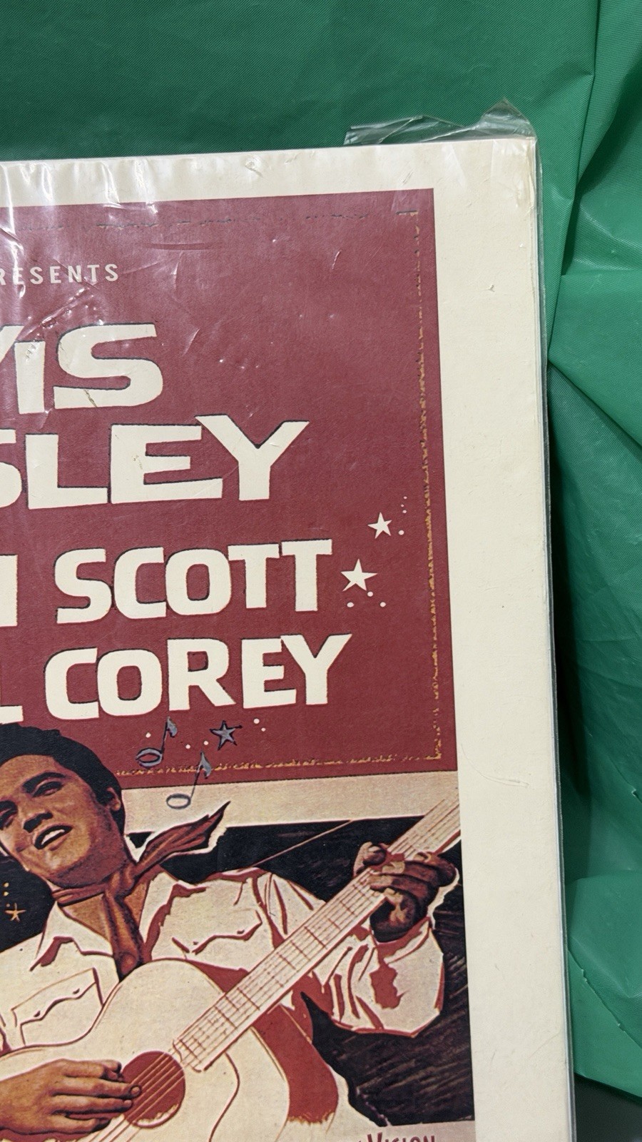 Vintage Elvis Presley Loving You 1957 Original Movie Poster Paramount