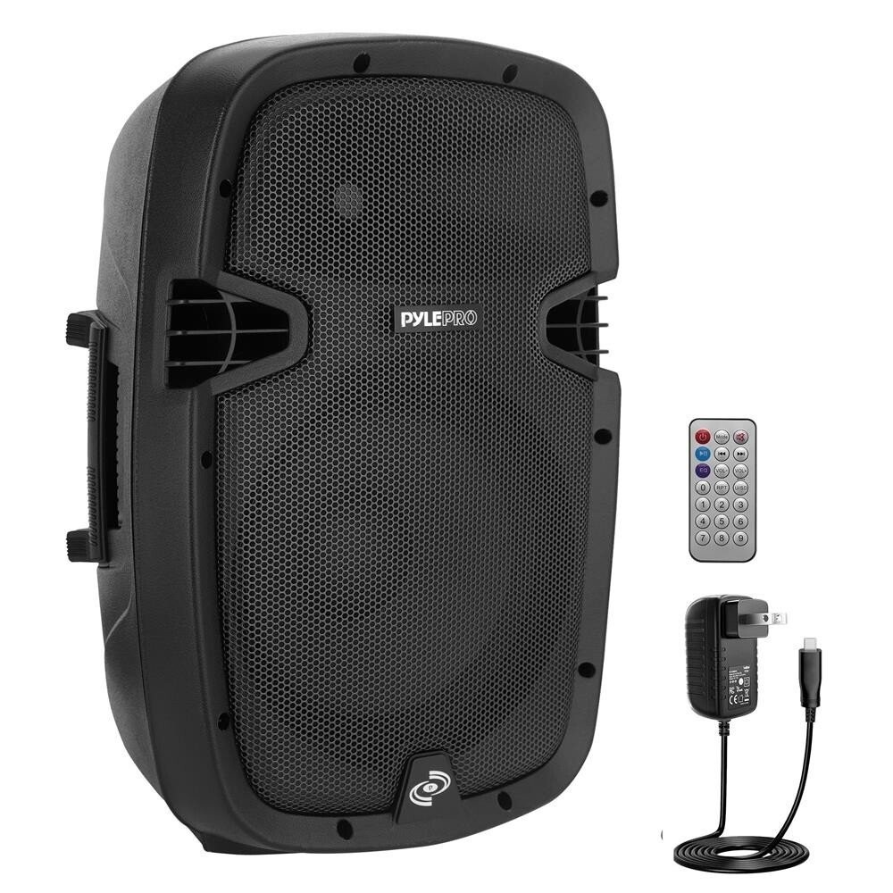 Pyle 10 in Powered 2-Way Speaker MP3 USB SD Input + Bluetooth & Record