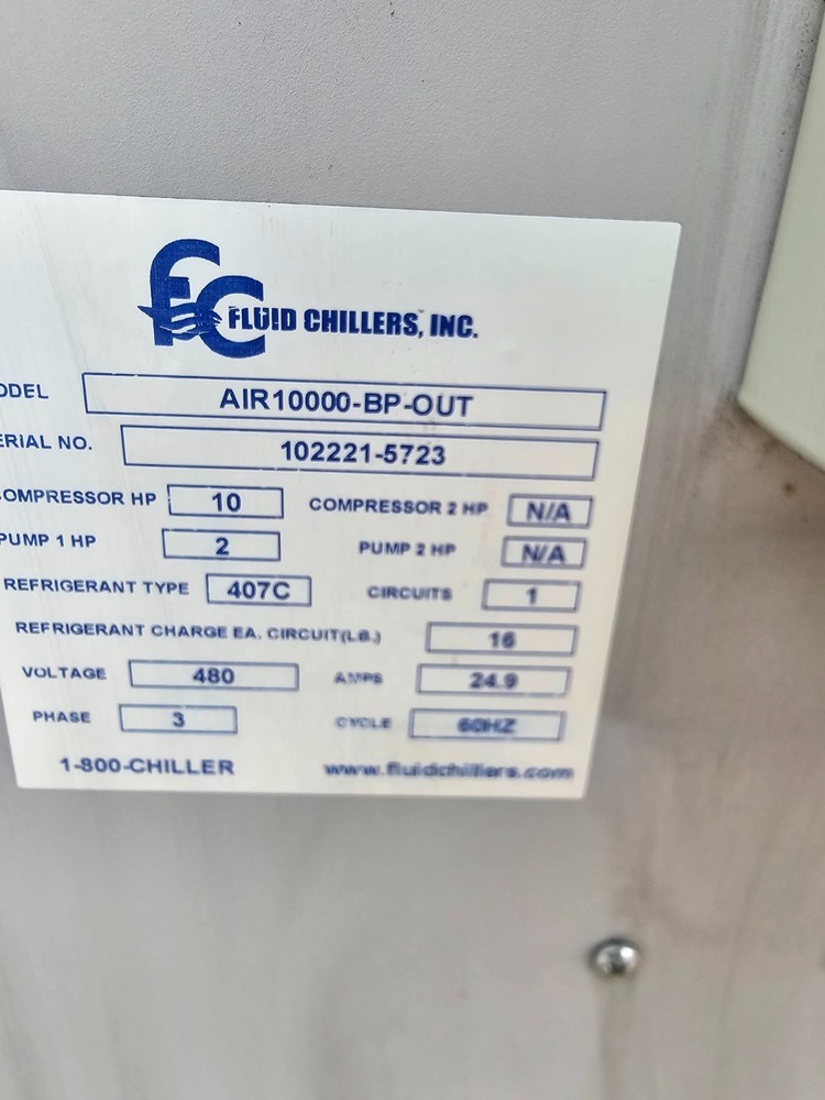 FLUID CHILLERS 10 TON