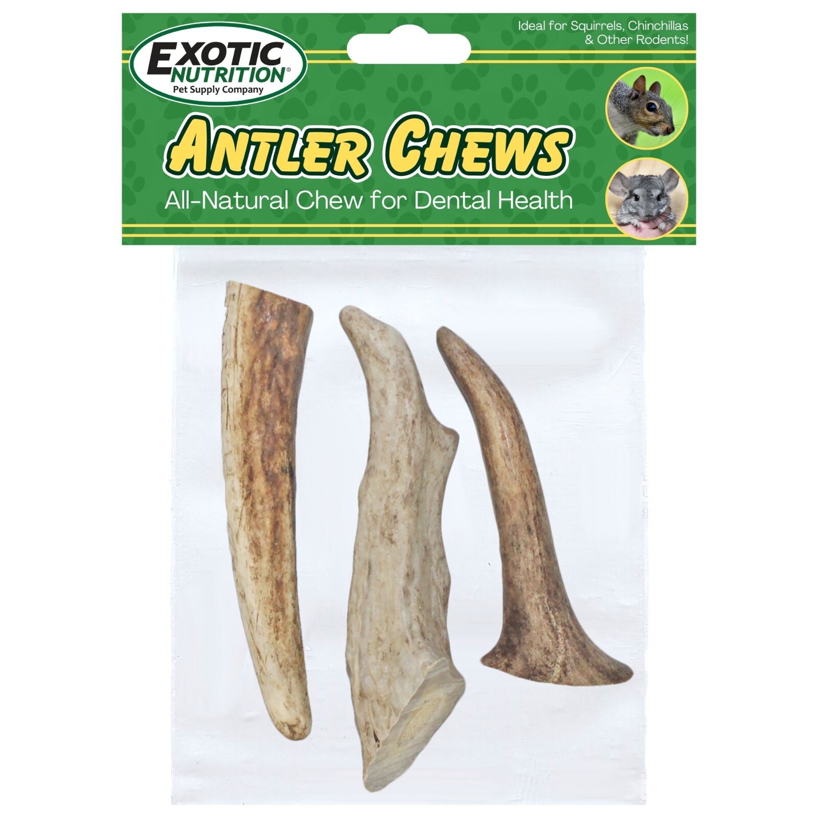 Antler Chews - Natural Source - Food for Chinchillas, squirrels and more
