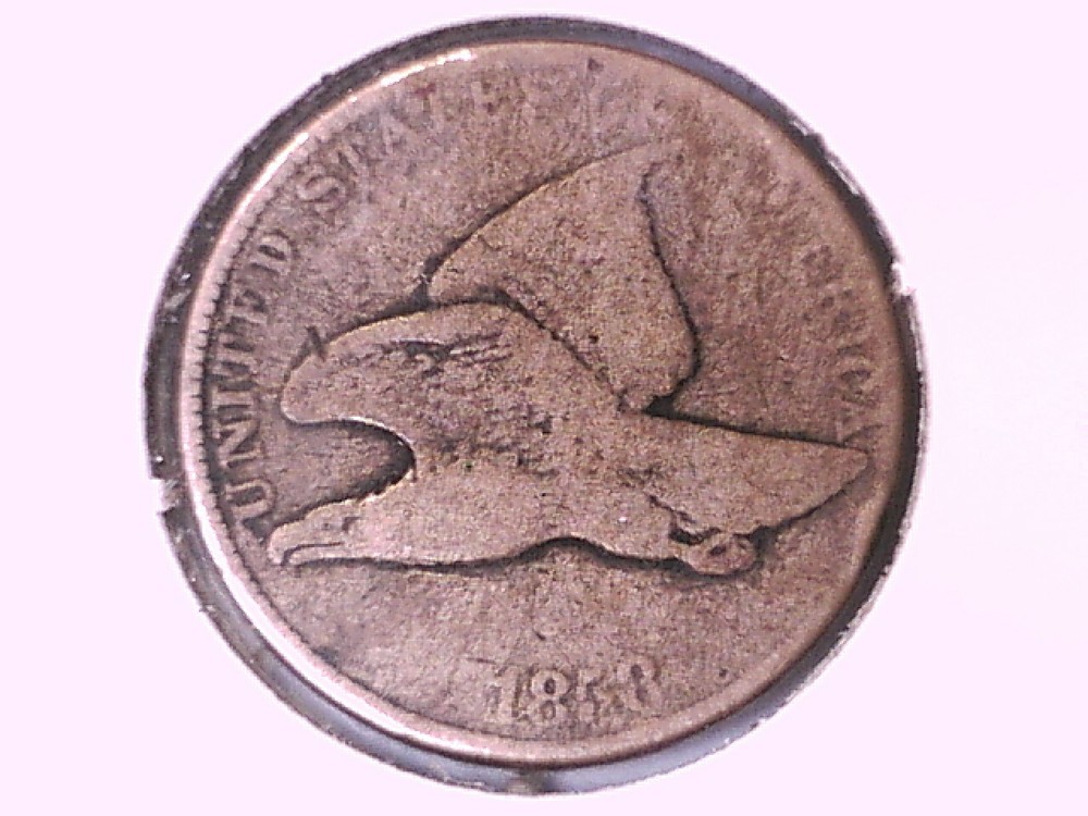 1858 Flying Eagle Cent Genuine Raw Ungraded 00252