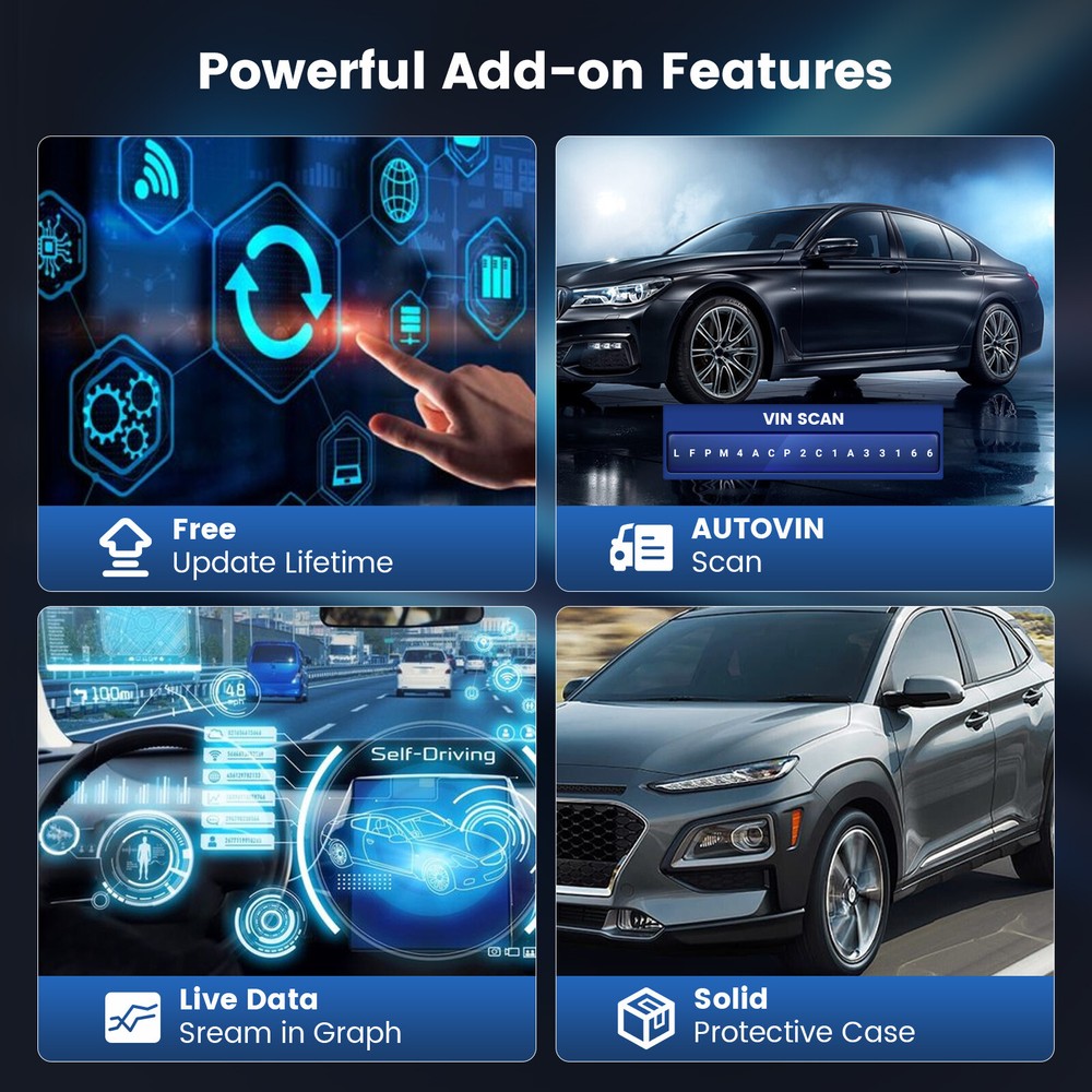 MUCAR CS6 Car OBD2 Diagnostic Scan Tool Scanner Code Reader ABS SRS E/CM System