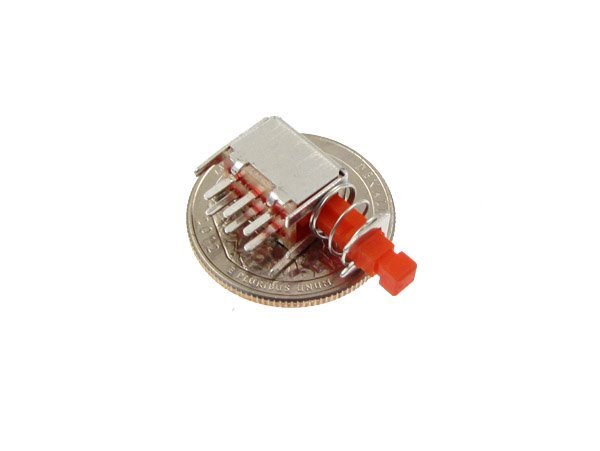 5pcs DPDT Straight Key Switch