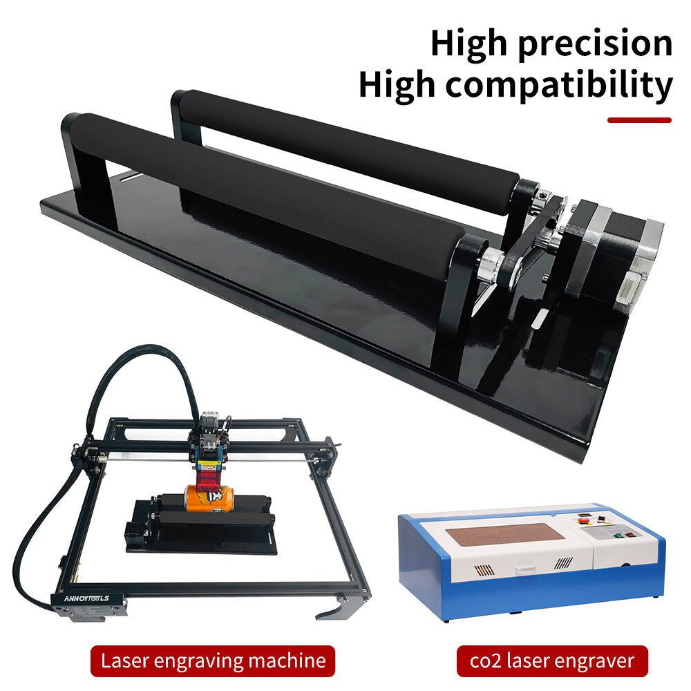 CNC laser Engraver Y-axis Rotary Roller Engraving Module for Cylindrical Objects