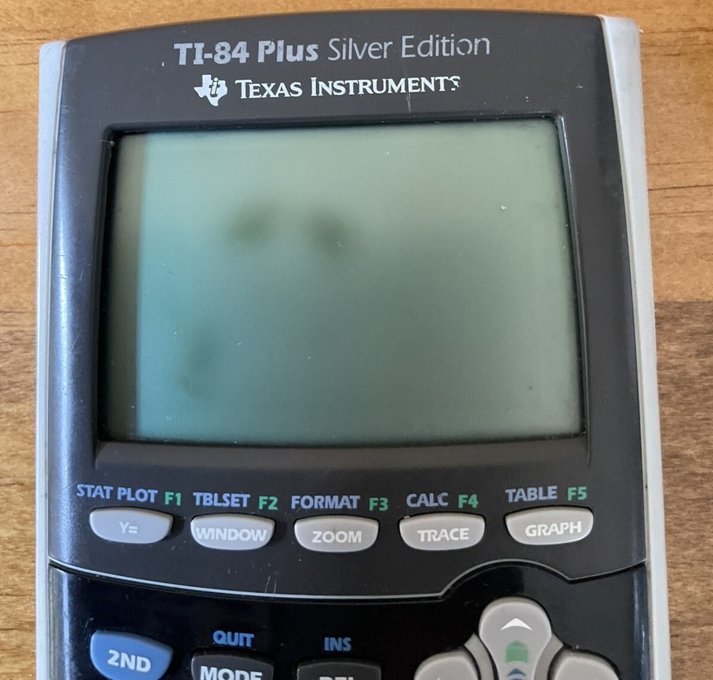 Texas Instruments TI-84 Plus Silver Edition Graphing Calculator w/ Cover *Tested