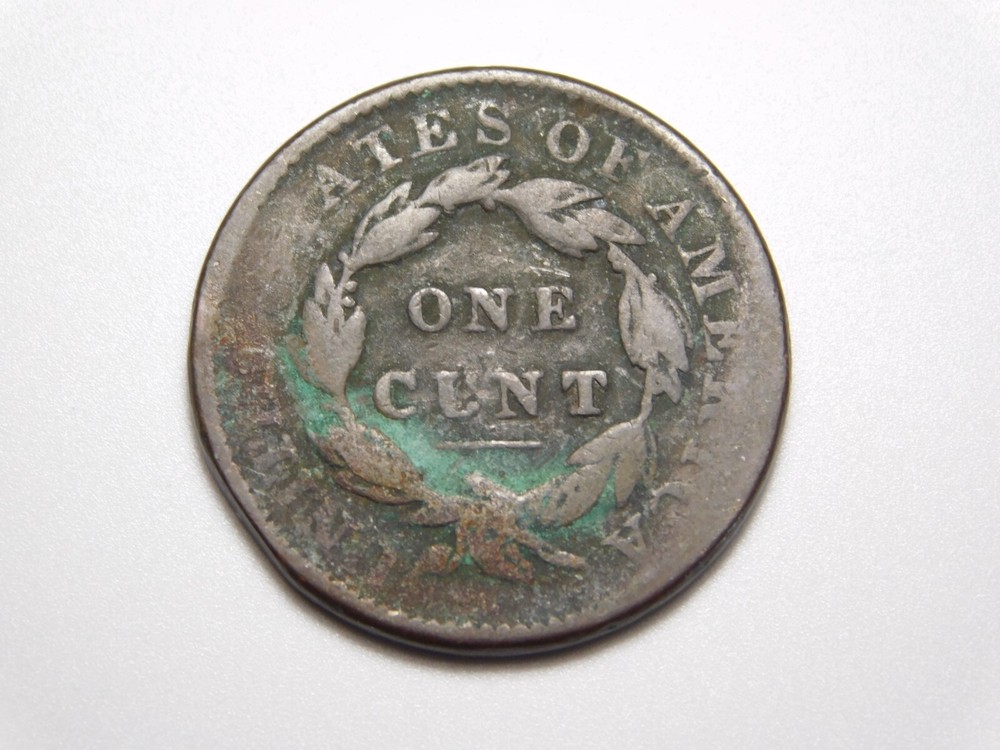 US COINS 1834 CORONET HEAD LARGE CENT