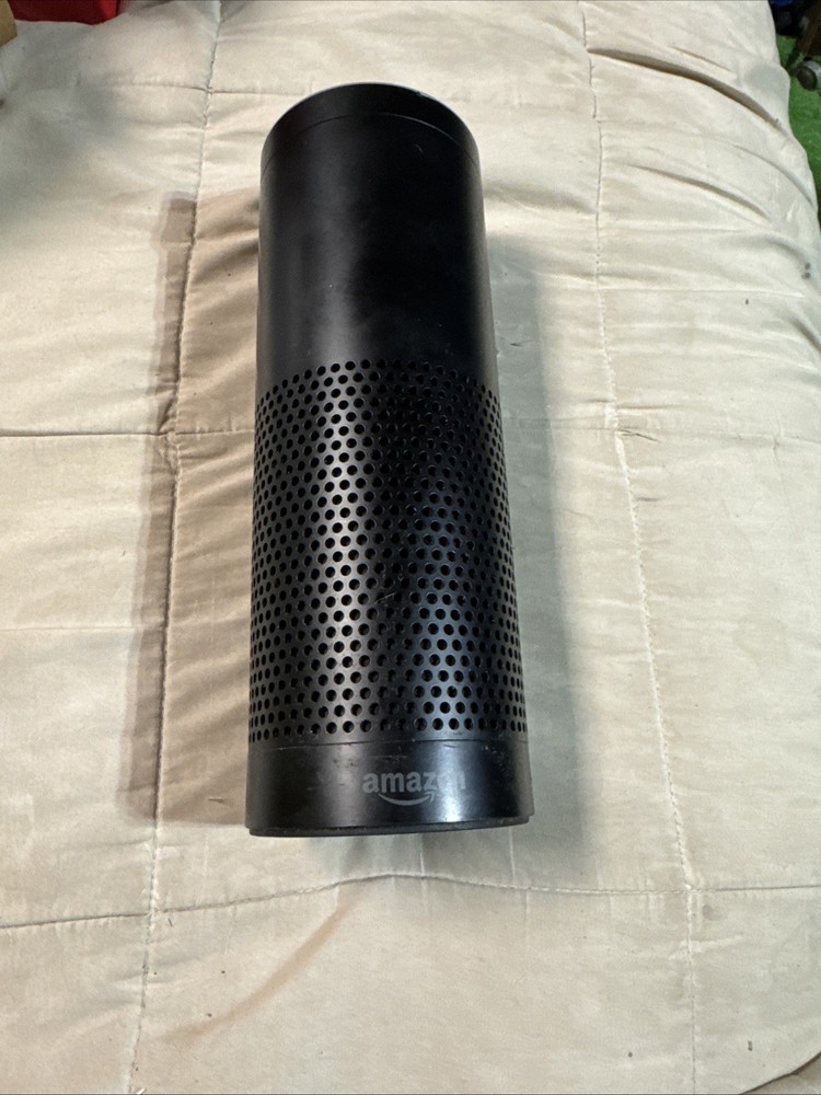 Amazon Echo 1st Generation Black Wireless Alexa-Enabled Smart Speaker