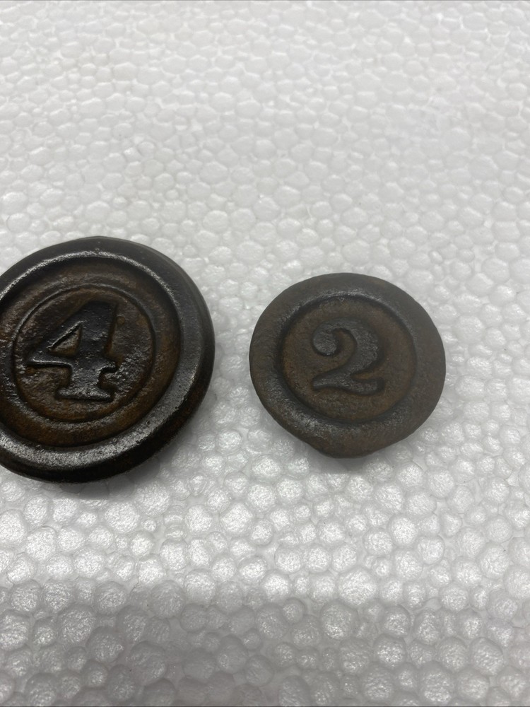 Antique Country Store Weights Stackable 2, 4, 8, 1 DW-14