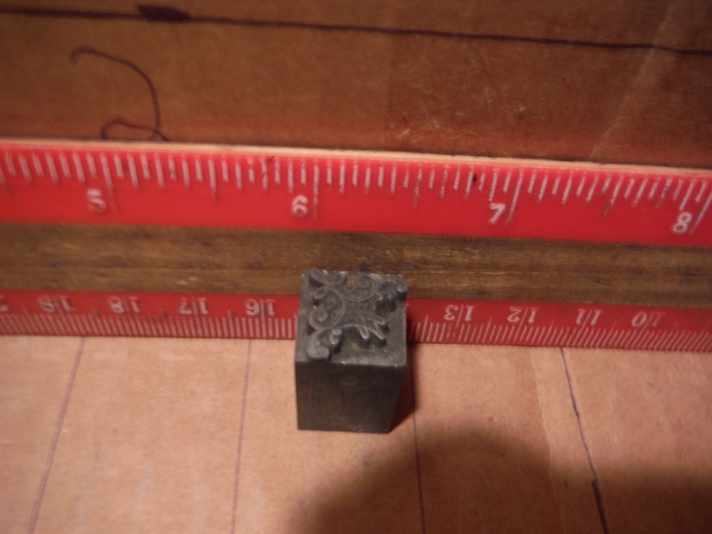 Vintage letterpress printing block