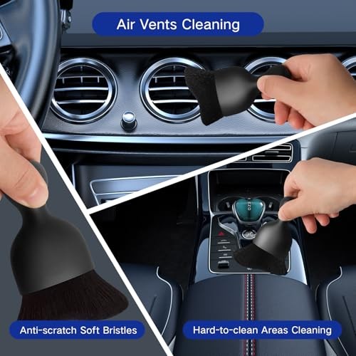 10pcs Windshield Cleaning Tool Inside Car Window Cleaner Wash Kit with 4 Blue