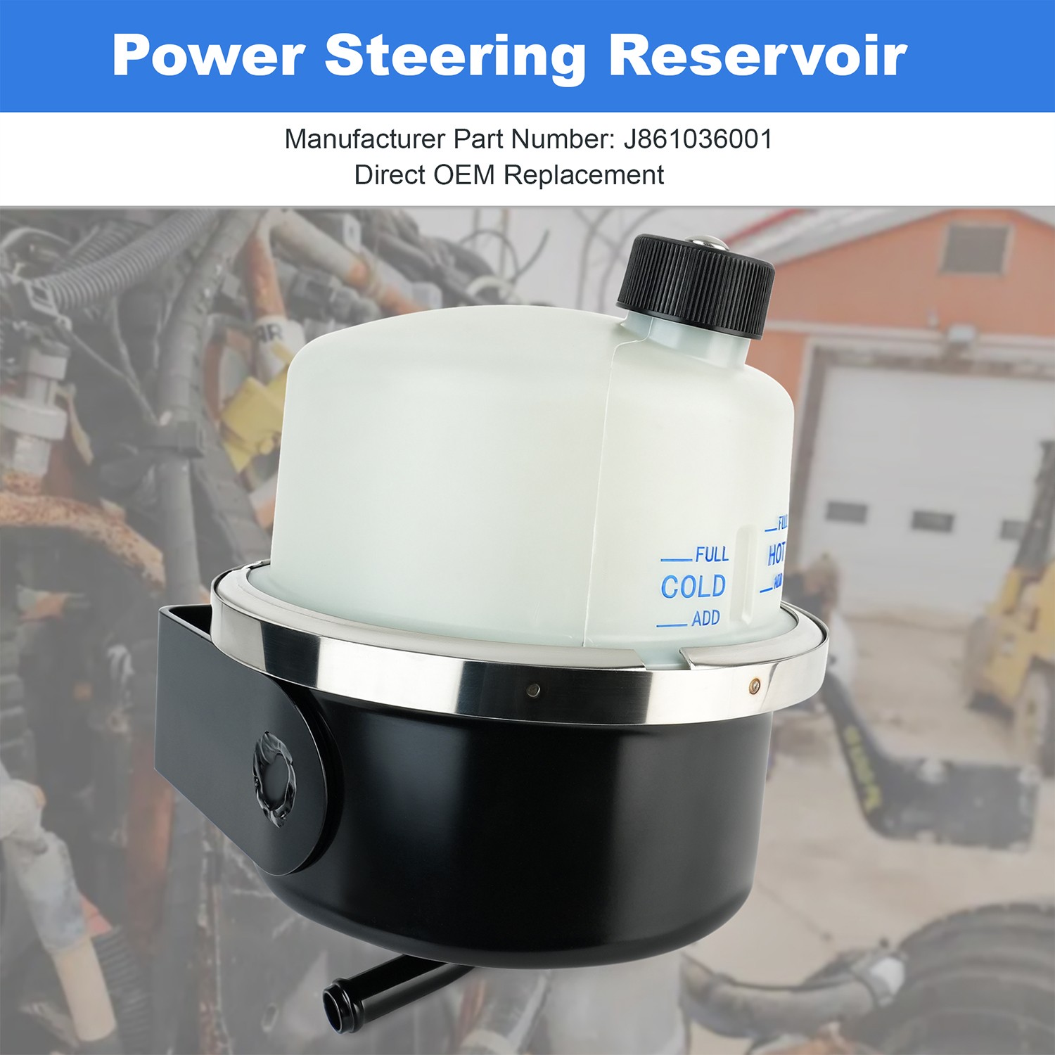 Power Steering Fluid Reservoir for Peterbilt J86-1036-001 J861036001 575.1138