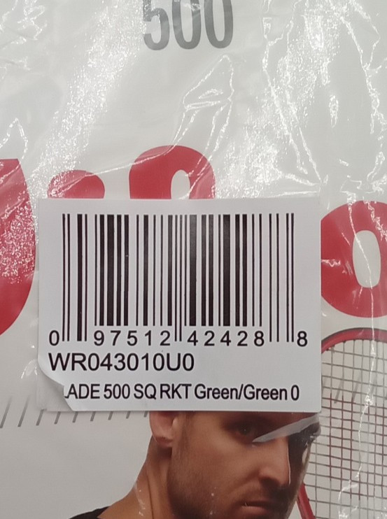 Wilson Blade 500 Squash Racket Green Squash Racket