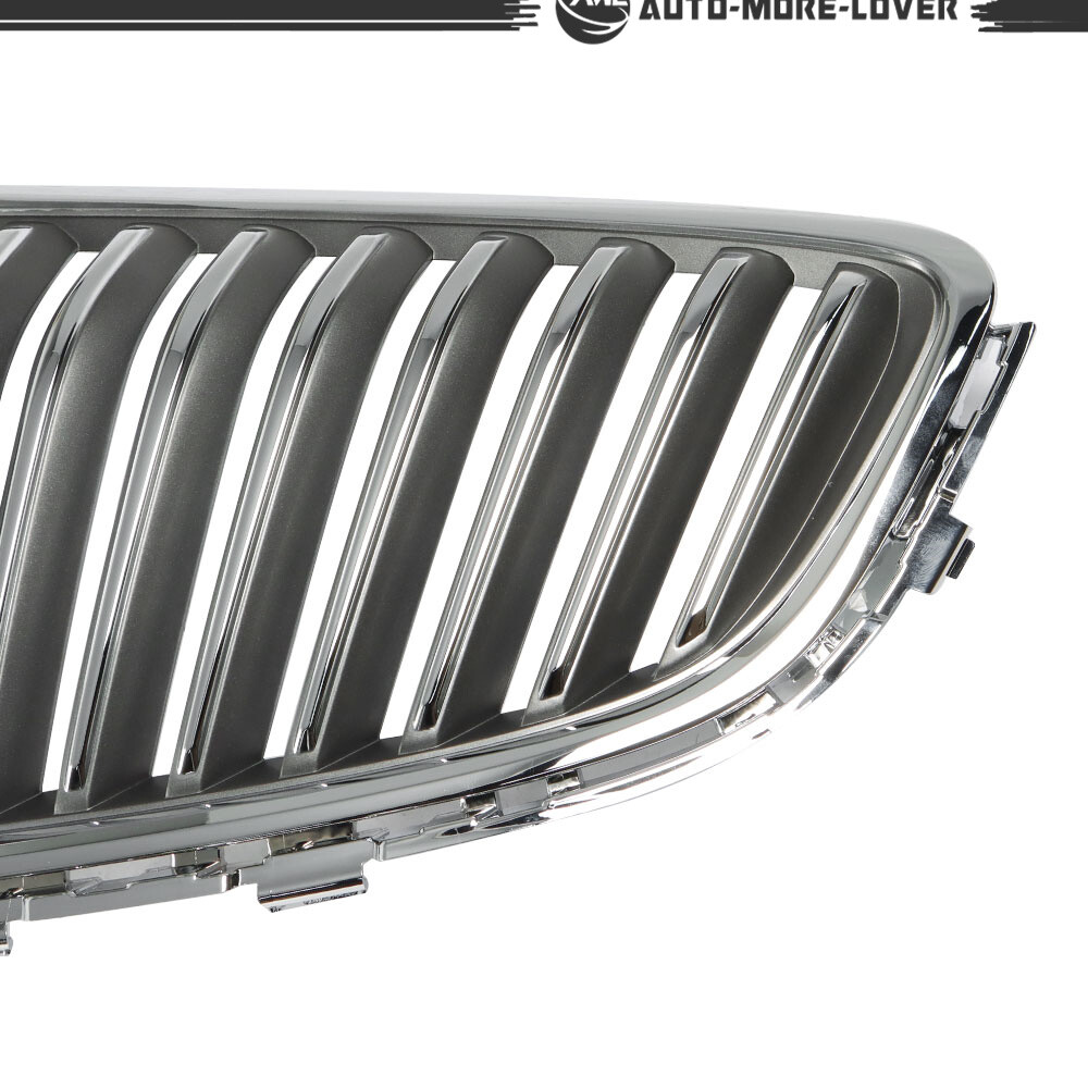 For 2012-2017 Buick Verano Front Bumper Upper Grille Assembly Chrome Replacement