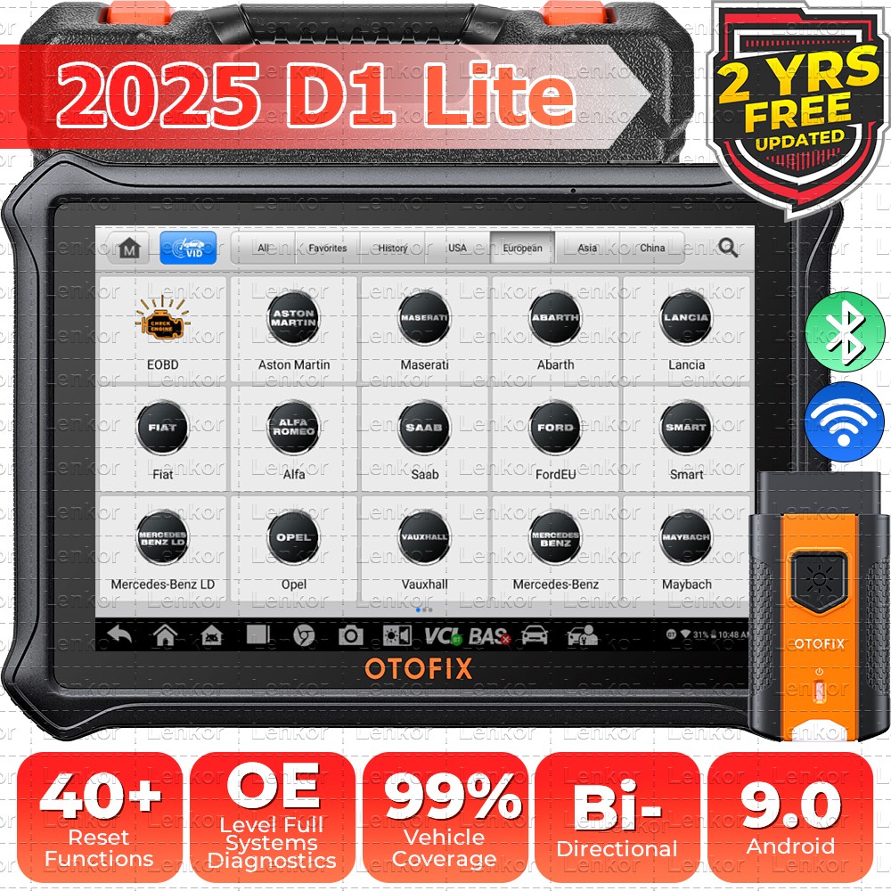 2025 OTOFIX D1 Lite Car Bidirectional Scanner Full System Diagnostic Coding Tool