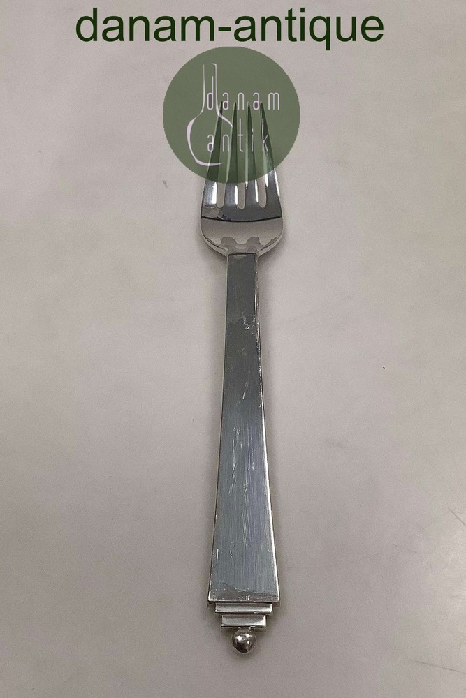 Georg Jensen Pyramid EPNS Silver Plated Lunch Fork