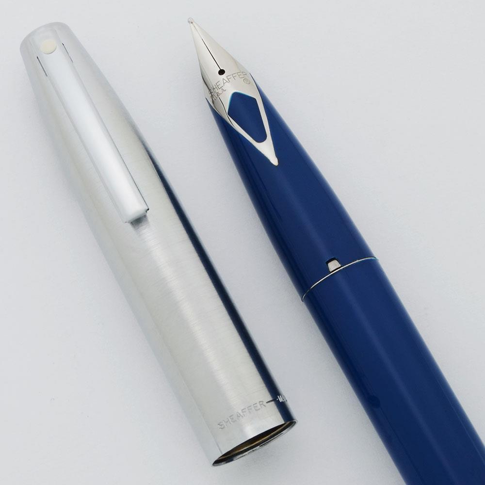 Sheaffer 440 Fountain Pen - Lt Blue, Medium Short Diamond Nib (New Old Stock)