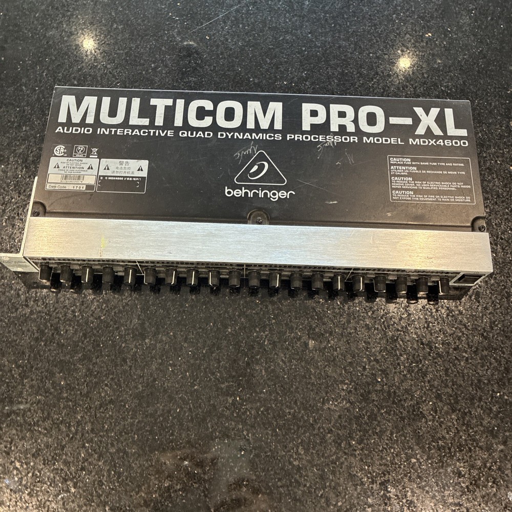 Behringer Multicom Pro-XL MDX4600 Audio Interactive Quad Dynamics Processor
