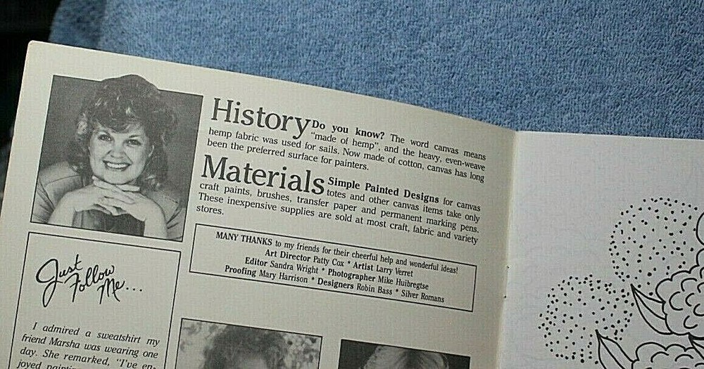Basic Bags Painted Canvas instructions & Patterns 1990 Suzanne McNeill Booklet