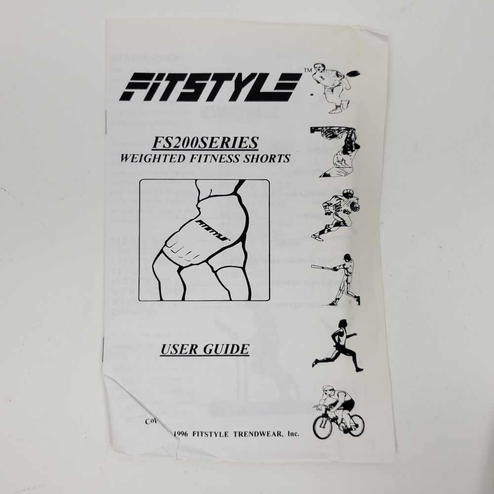 Fitstyle Weighted Exercise Shorts, Adjustable Weight 0 - 5lbs Extra Large