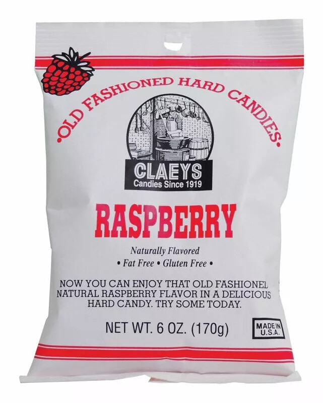 CLAEYS  Old Fashioned  Raspberry  Hard Candy  6 oz.