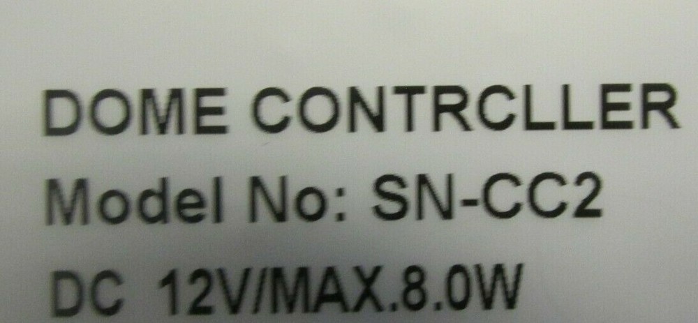 Speed dome controller - Model No.: SN-CC2