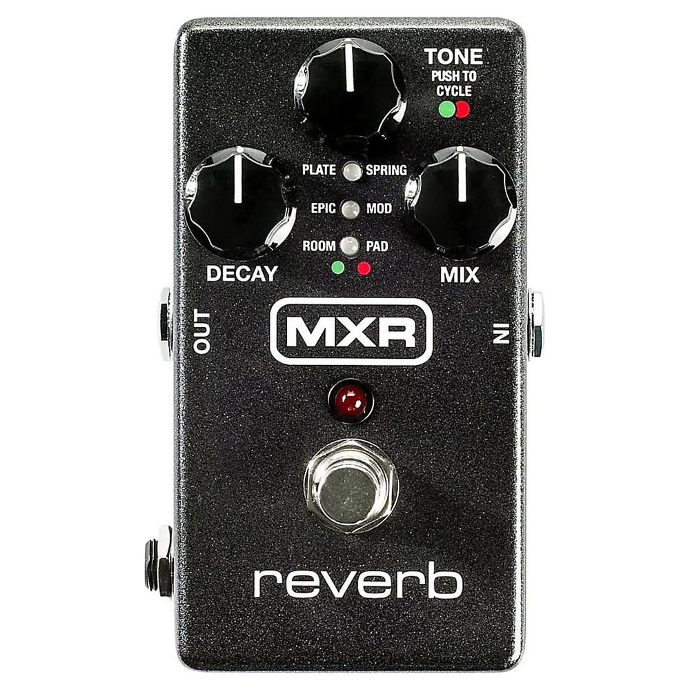 MXR M300 Reverb Pedal w/ 2 Patch Cables