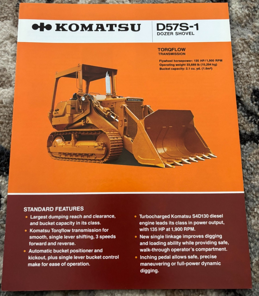 Komatsu D57S Crawler Loader Brochure AMIL25