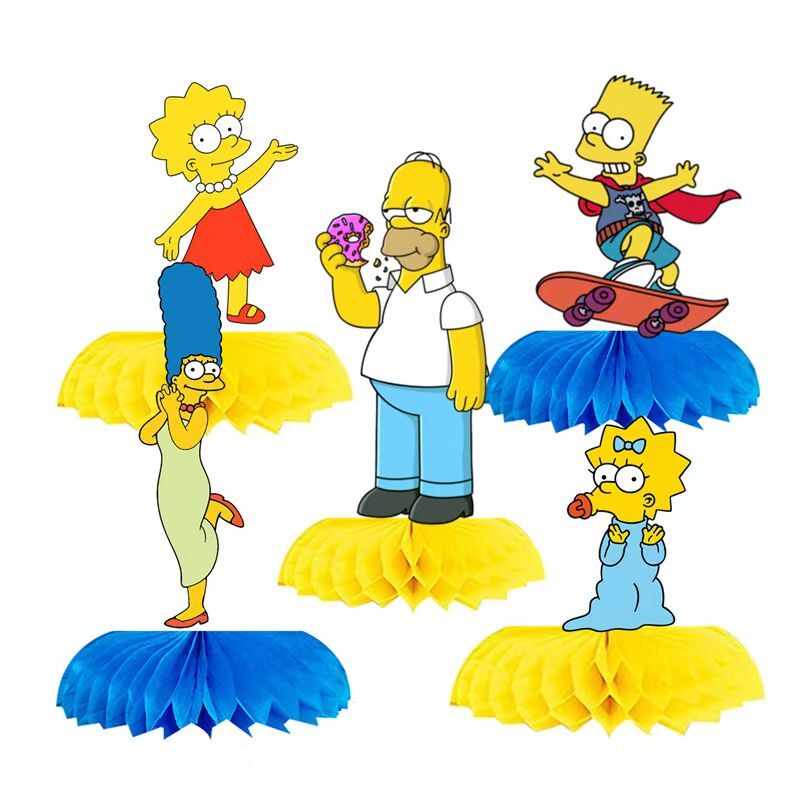 SIMPSONS cup plate banner birthday party supplies favor centerpiece decoration