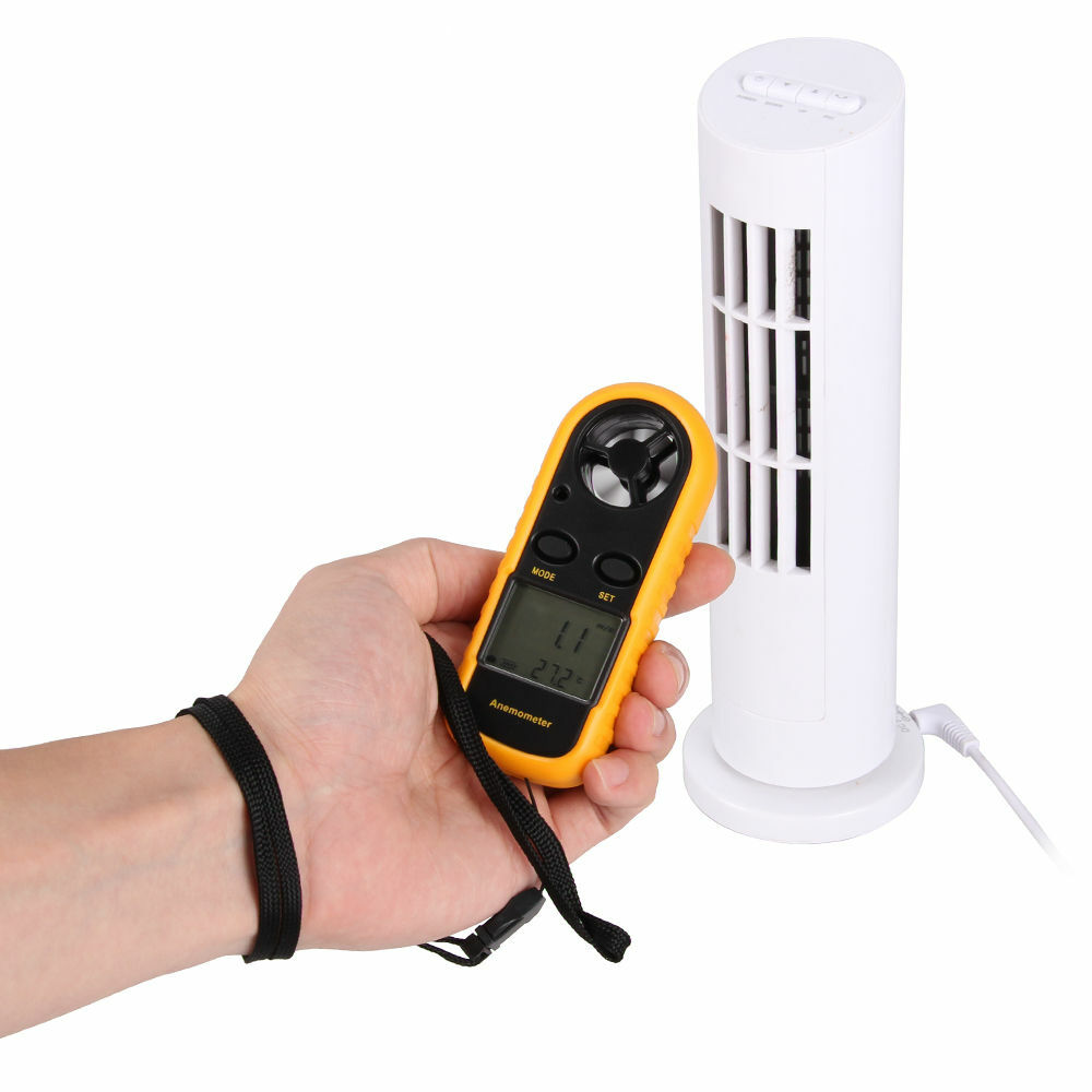 Digital LCD Handheld Anemometer Air Wind Speed Meter Backlight Airflow Gauge US