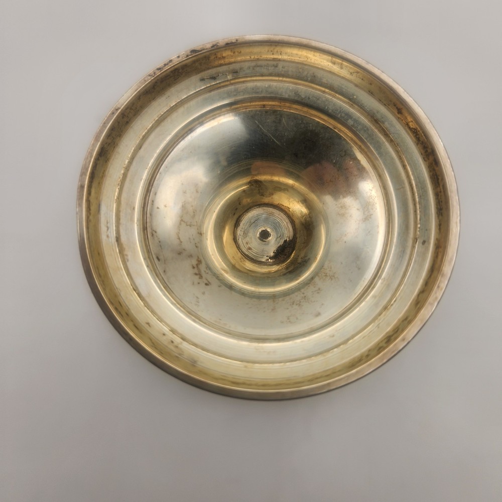 Vintage Silver Plated Goblet or Chalice - Raised Relief Design of Grape Bunches