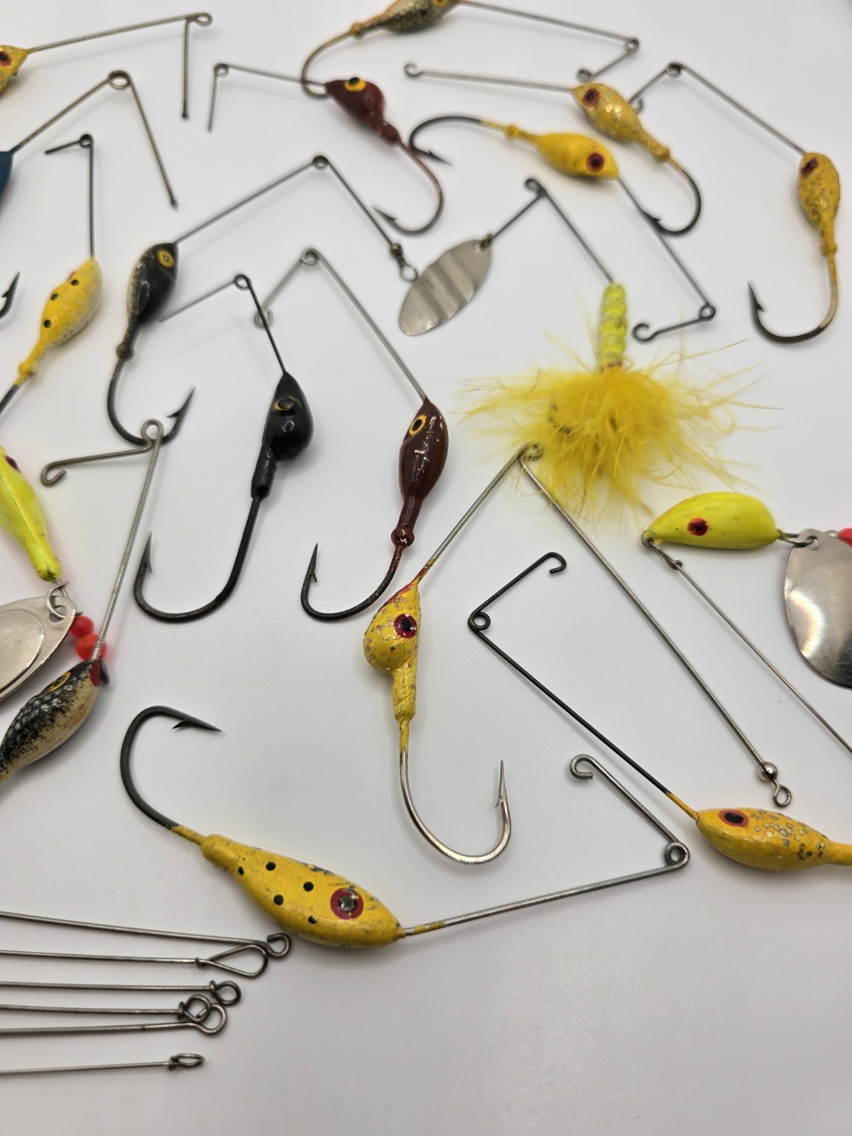 Vintage Lot of Spinnerbait Parts for Bass Fishing Lures, No Blades or Skirts