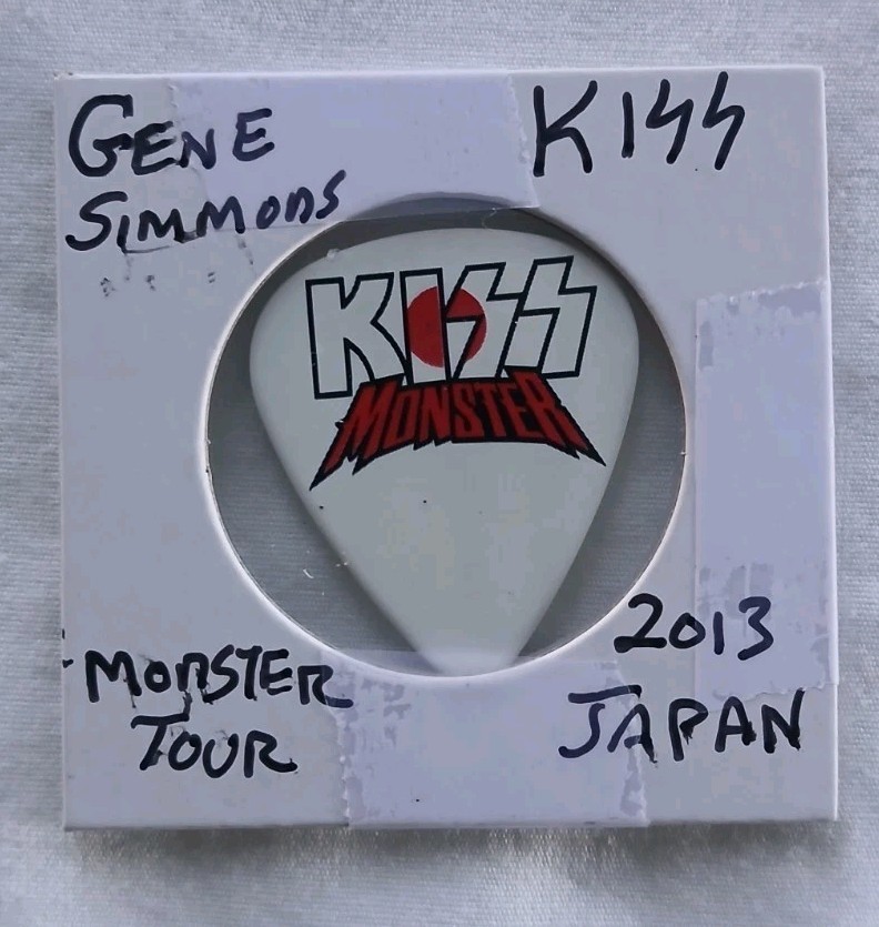 Gene Simmons Tour Issued Guitar Pick 2013 Japan Monster Tour Rare