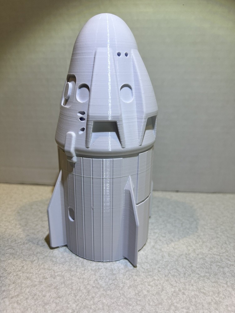 SpaceX Dragon Capsule 6" Model 3D Printed Spacecraft Display
