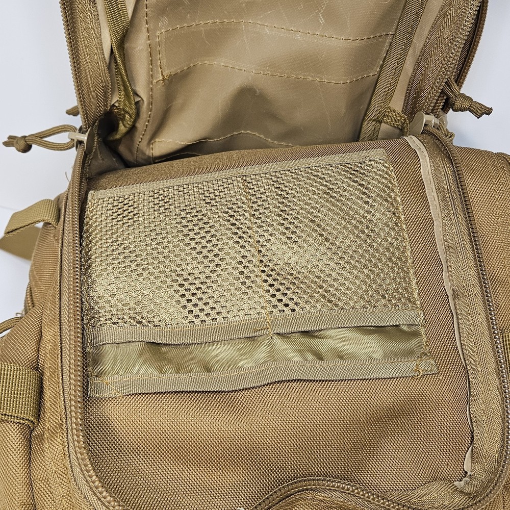 Multi-Purpose Tactical Backpack Brown Medium Hiking Pack