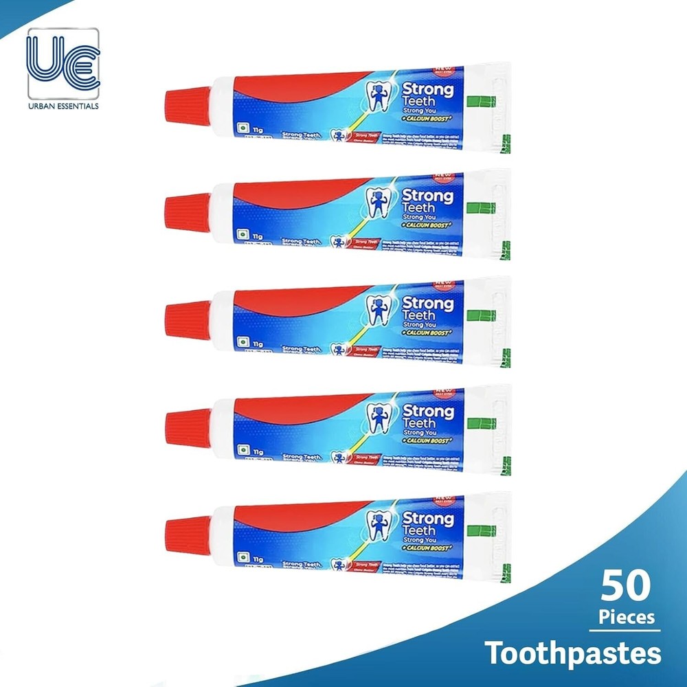 100 pack Bulk wholesale 50 Individually Wrapped Toothbrushes & 50 Toothpaste