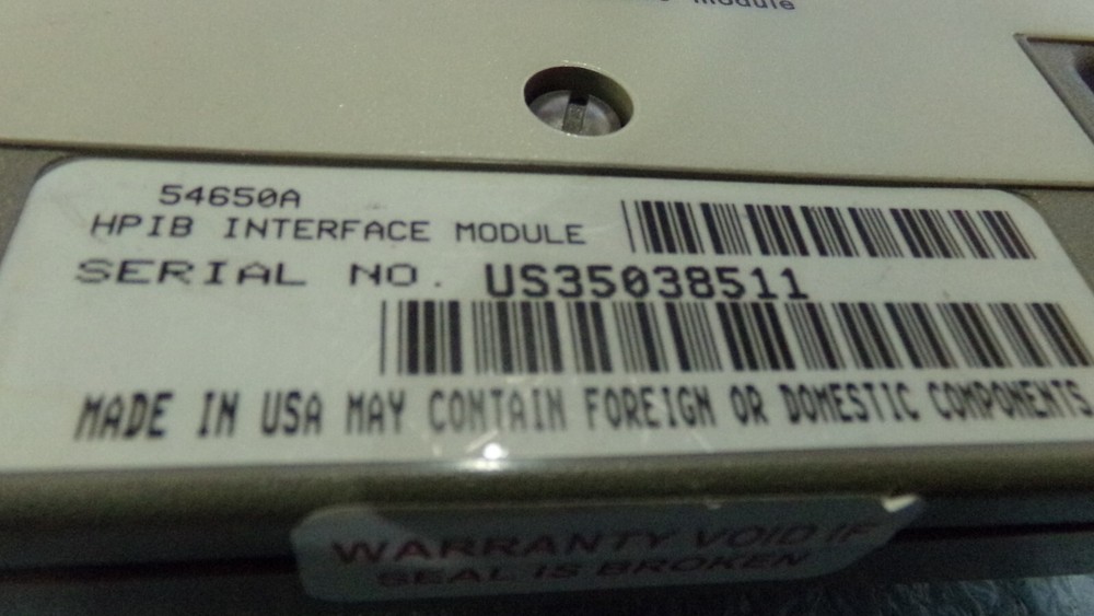 Hewlett Packard Model: 54650A. HP-IB Interface Module