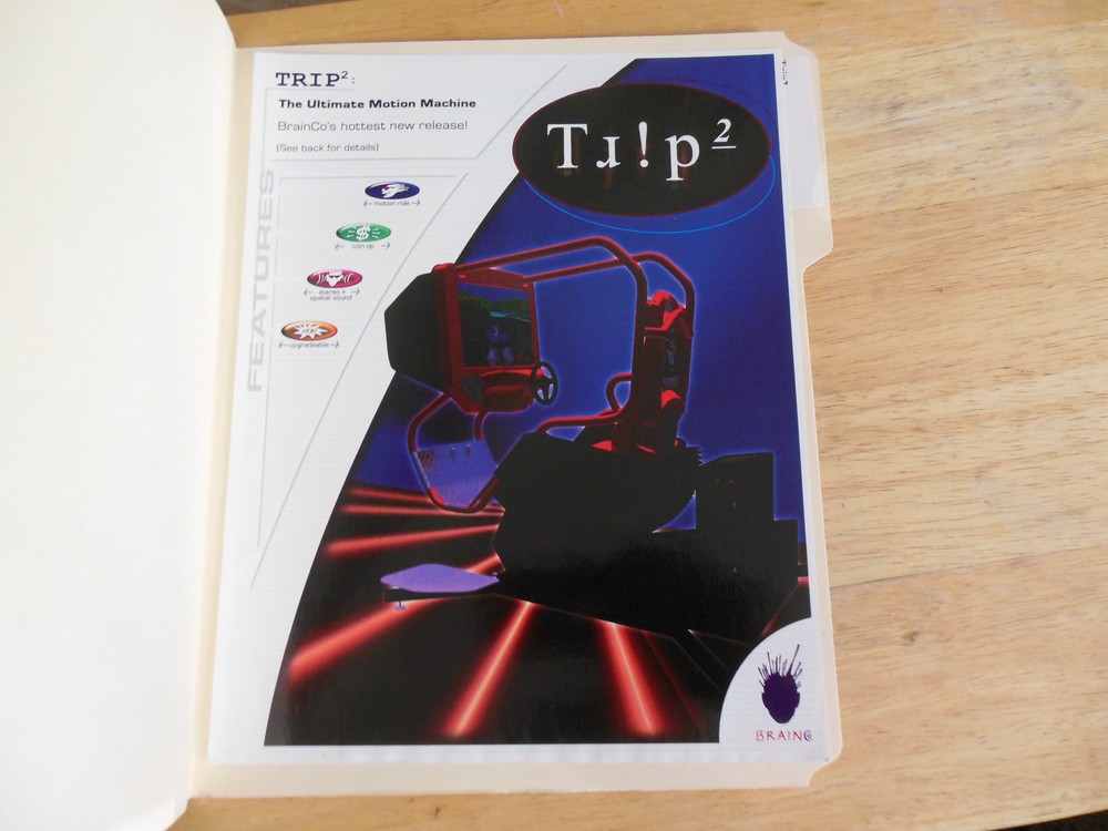 old stock TRIP 2   ARCADE GAME  FLYER