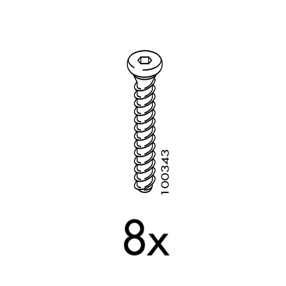 8 IKEA Screws Part # 100343