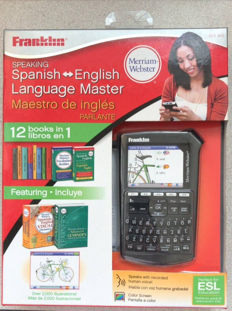 OEM Franklin Speaking Spanish-English Language Master -Missing Part,Please Read