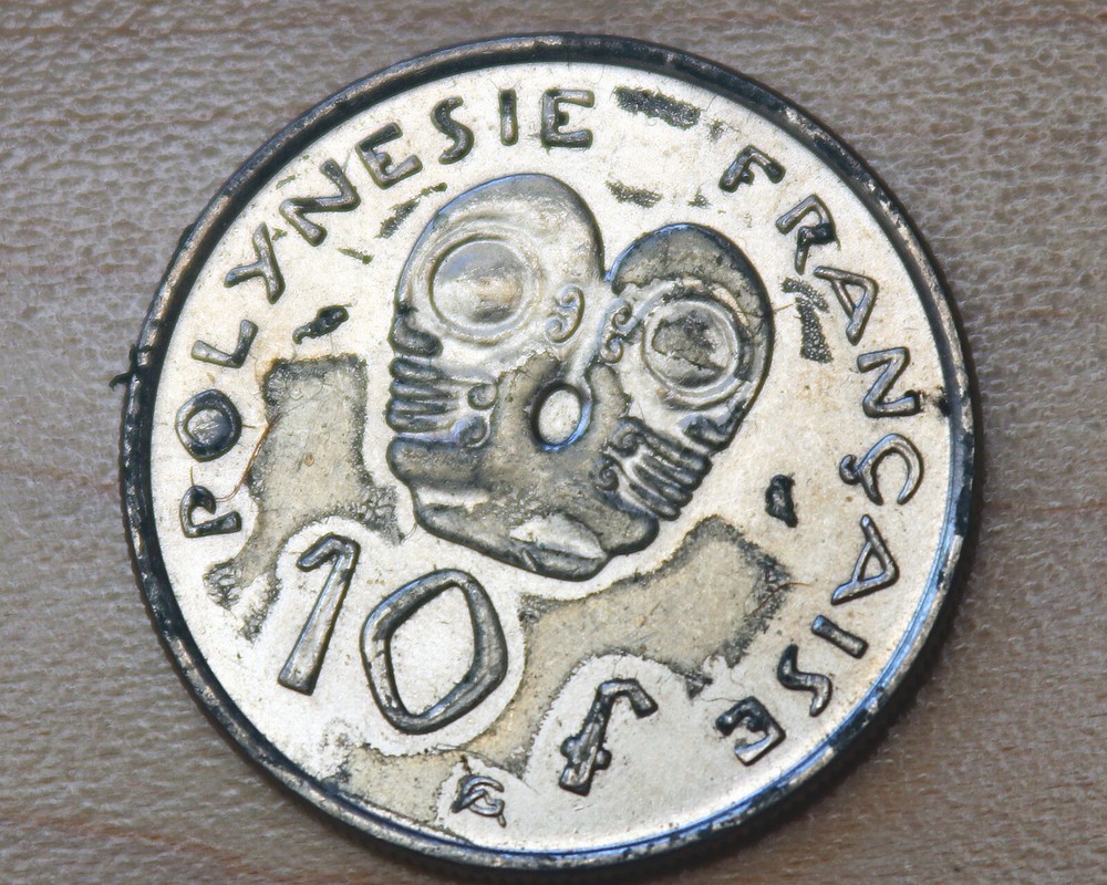 1973 French Polynesia 10 Francs