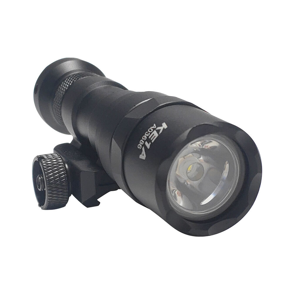 Tactical Mini M300B Picatinny Flashlight with Pressure Switch & Mlok Light Mount