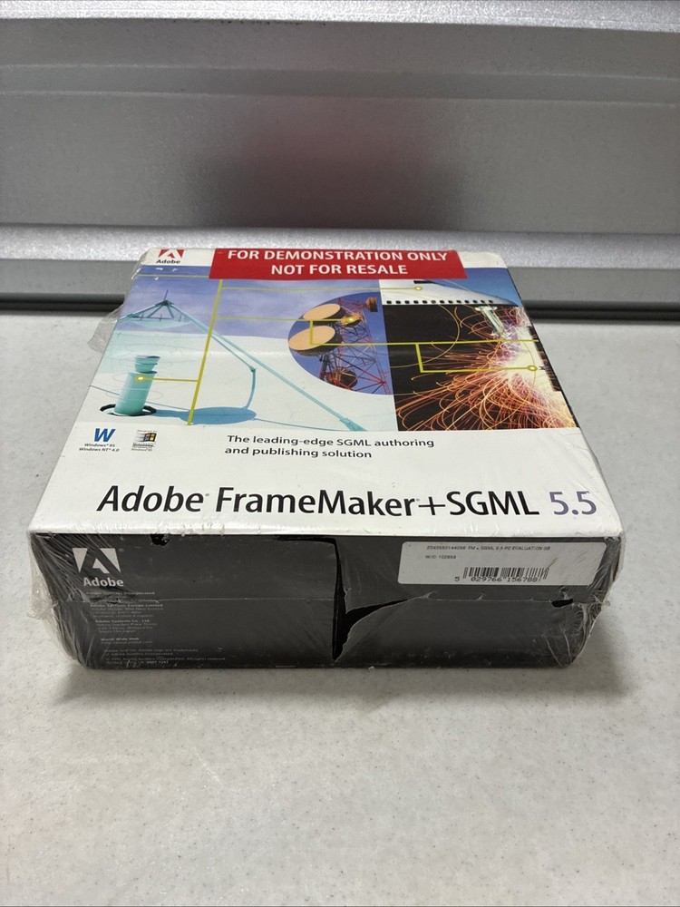 Adobe FrameMaker + SGML DEMO version 5.5 For Windows Brand New!