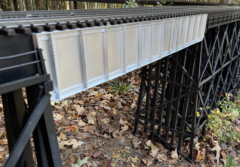 G Scale Split Jaw Riveted Girder 38" deck bridge kit - transform your benchwork