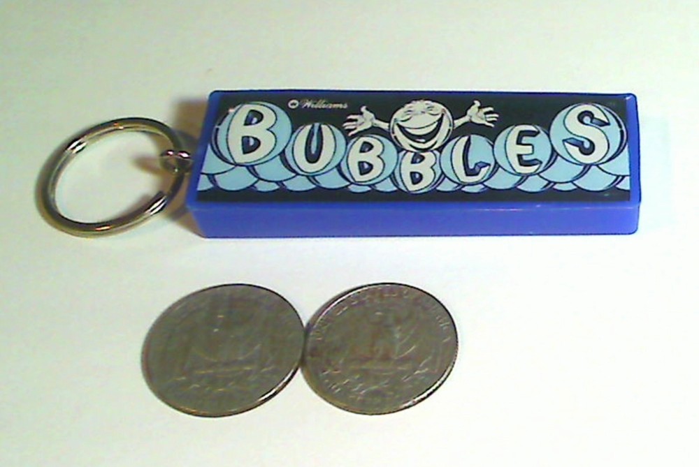 Bubbles Arcade Marquee Coin Door accessory Keychain