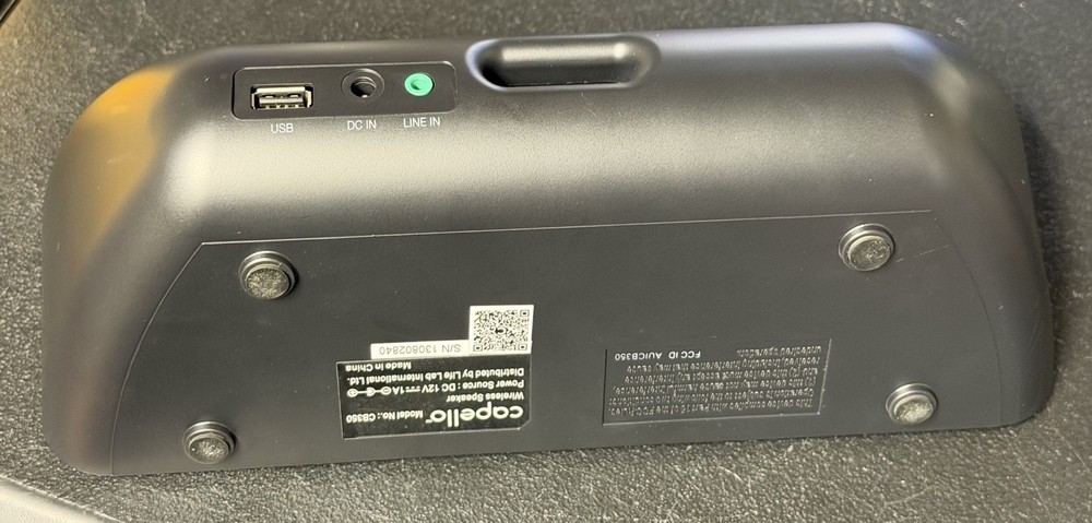 Capello Bluetooth Wireless Speaker CB350 Black