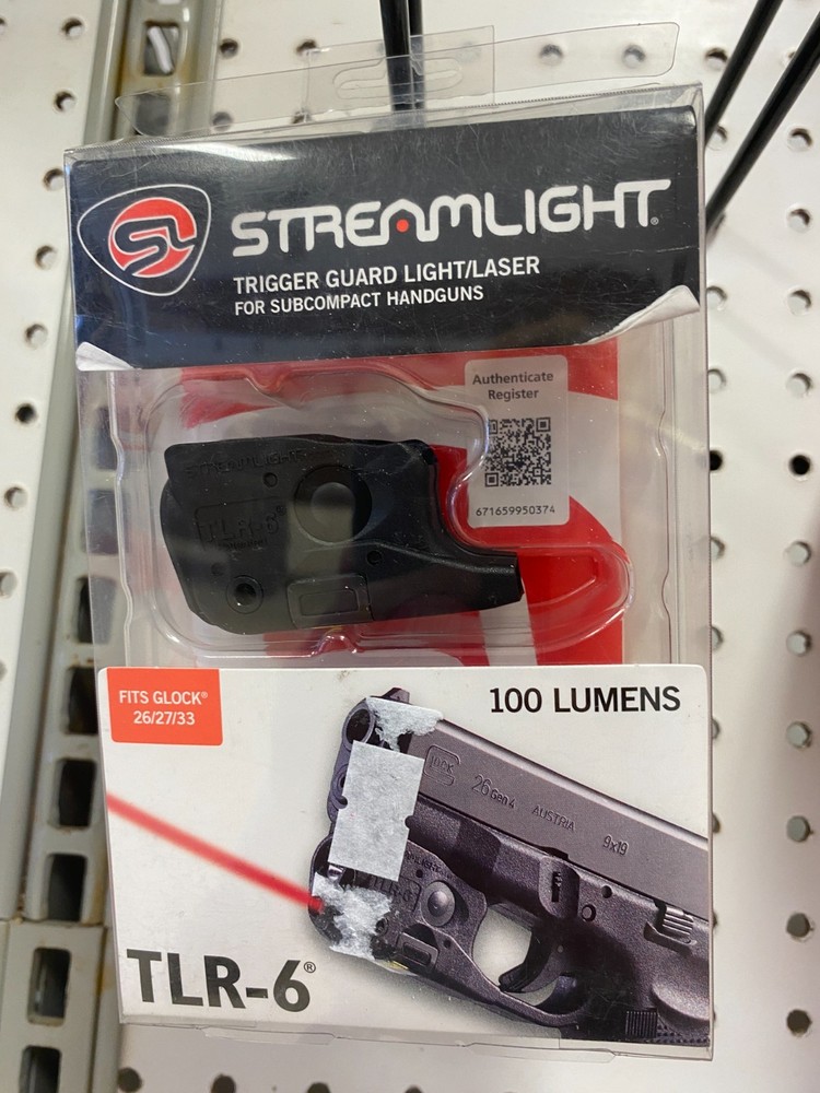 Streamlight tlr-6 100 lumens flashlight/laser sub compact