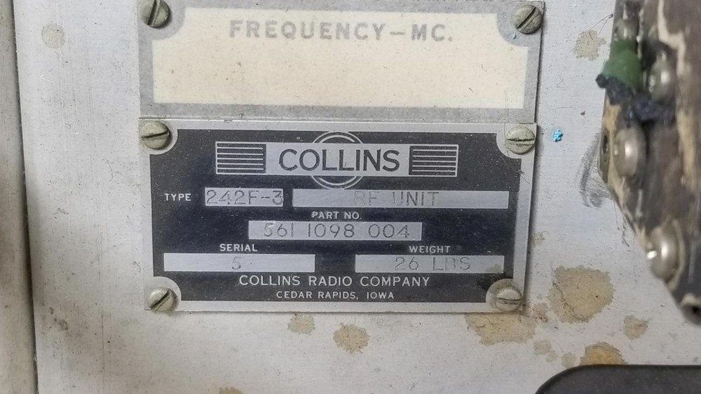 Collins 242F-3 RF Unit VHF Transmitter