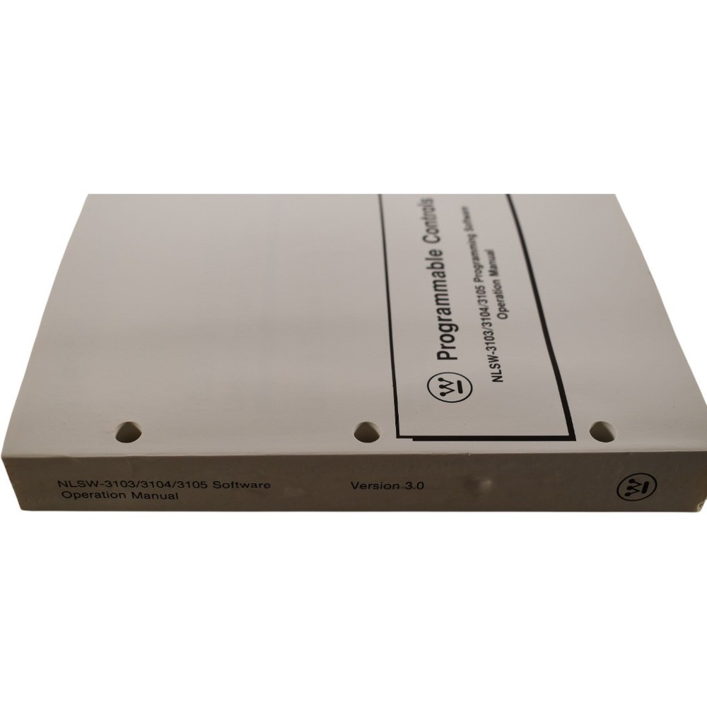 NEW Westinghouse NLSW-3103/3104/3105 Programming Software Operation Manual