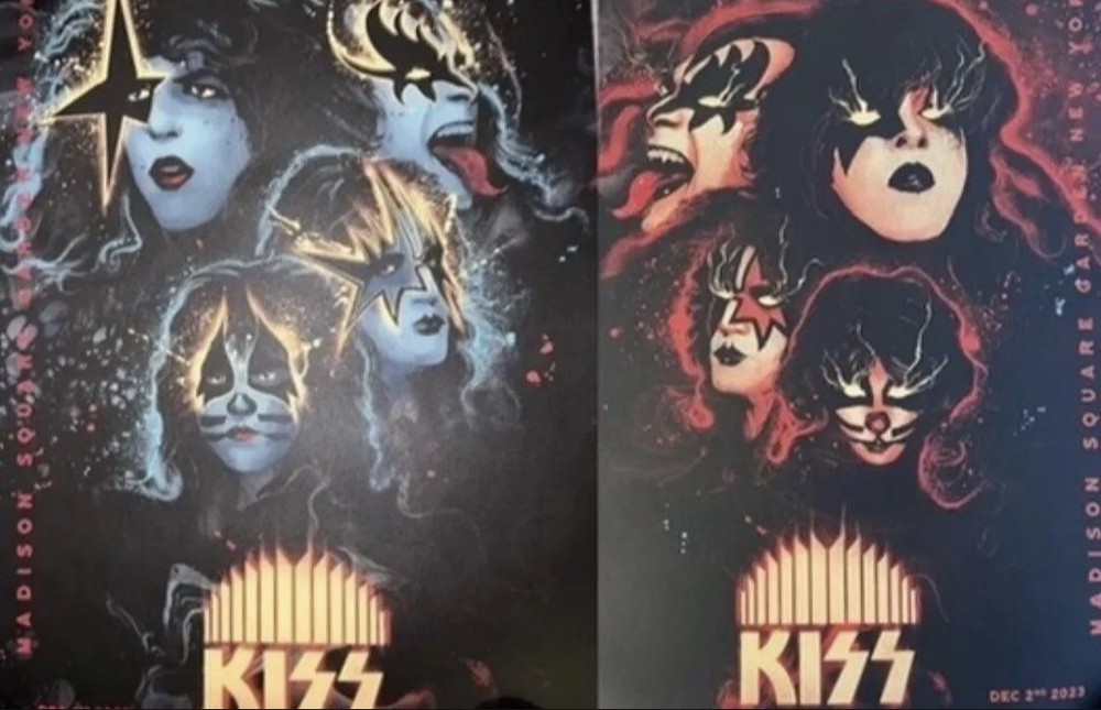 KISS END OF THE ROAD FINAL SHOW POSTERS MSG NYC 2023 Unmatched Numbered Posters