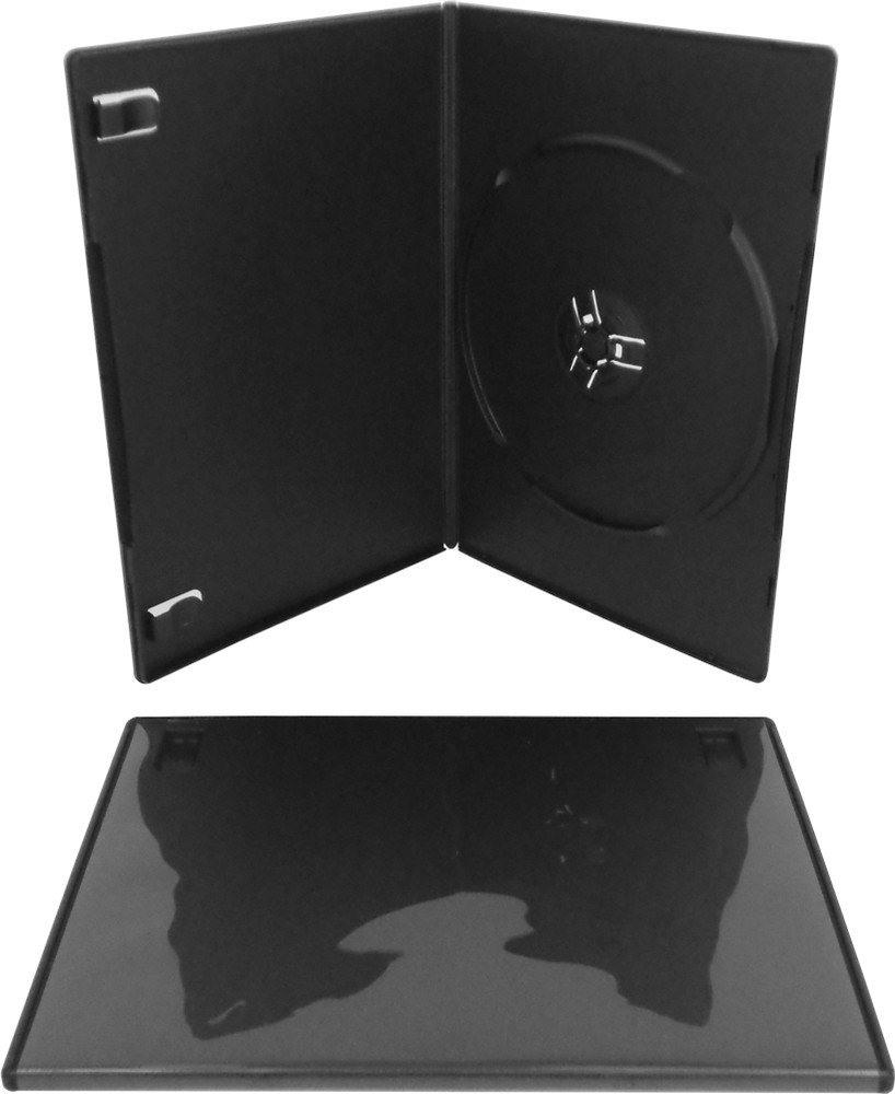 (25) Super Thin Slim Empty Black PREMIUM DVD Replacement Cases 7mm #DVBR07BKPR